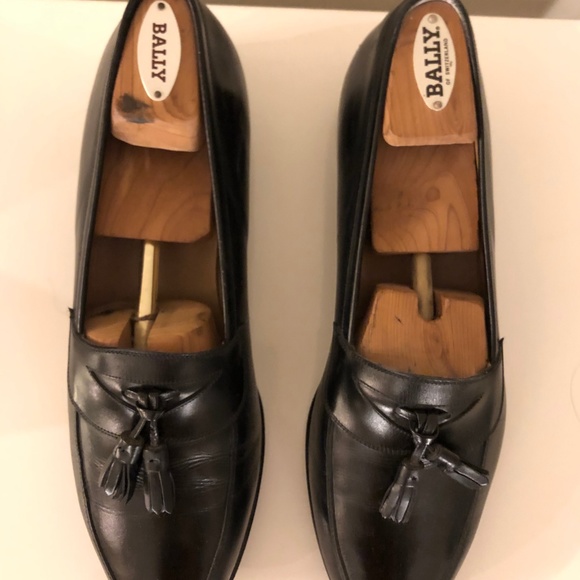 Bally Mens Leather Loafers with Tassel - Picture 2 of 8